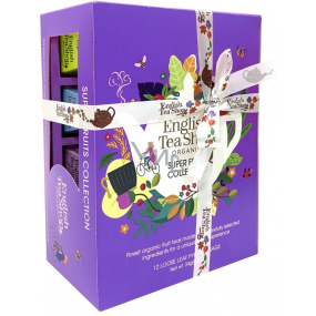 English Tea Shop Super Fruit Collection zmes sypaných čajov v pyramídach 12 kusov 24 g, darčeková súprava