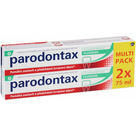 Parodontax Fluoridová zubná pasta 2 x 75 ml, duopack
