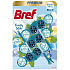 Bref Premium Frosty Slide WC blok pre hygienickú čistotu a sviežosť vašej toalety, farbivá voda, limitovaná edícia Mega pack 3 x 50 g