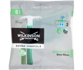 Wilkinson Extra Essential Sensitive 2 jednorazový holiaci strojček s 2 čepieľkami pre mužov 5 kusov