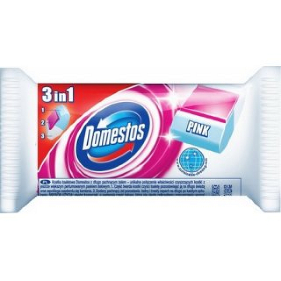 Domestos 3v1 Pink Wc náhradné blok 40 g