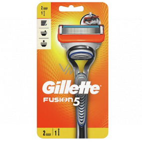 Gillette Fusion5 holiaci strojček + náhradné hlavice 2 kusy, pre mužov