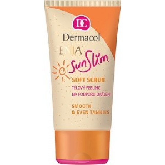 Dermacol Enja SunSlim Soft Scrub telový peeling na podporu opálenia 150 ml