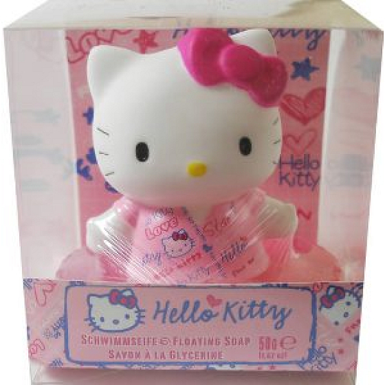 Hello Kitty Fashion Fun Plávajúce mydlo s figúrkou pre dievčatá 50 g