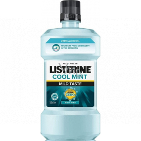 Listerine Cool Mint Mild ústna voda s esenciálnymi olejmi bez alkoholu 500 ml