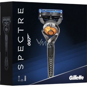 Gillette Fusion ProGlide Flexball Silver holiaci strojček + náhradné hlavice 2 kusy + Fusion hydratačný gél na holenie 75 ml, kozmetická sada pre mužov