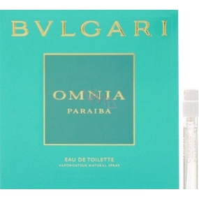 Bvlgari Omnia Paraiba toaletná voda pre ženy 1,5 ml s rozprašovačom, vialka