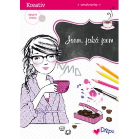 Ditipo Trblietavé omaľovánky Dievča v župane 21 x 30 cm
