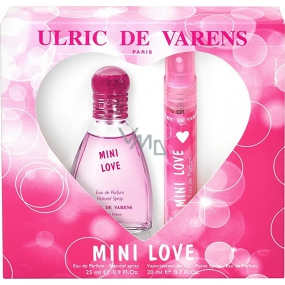 Ulric de Varens Mini Love toaletná voda pre ženy 25 ml + toaletná voda do kabelky 20 ml, darčeková sada