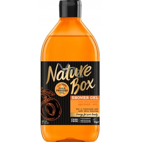 Nature Box Marhuľa Vitamínový antioxidant sprchový gél so 100% za studena lisovaným olejom, vhodné pre vegánov 385 ml
