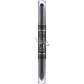 Max Factor Contouring Stick Eyeshadow 2v1 krémové očné tiene v ceruzke odtieň 03 Midnight Blue & Silver Storm 15 g