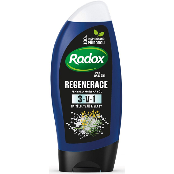 Radox Men Regeneration 3v1 sprchový gél na telo, vlasy a tvár pre mužov 250 ml