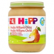 HiPP Ovocie Bio Hrušky Williams Christ ovocný príkrm, znížený obsah laktózy a bez pridaného cukru pre deti 125 g