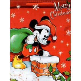 Nekupto Darčeková papierová taška 33 x 26 x 13 cm Vianočný Mickey Mouse 1188 WLGL