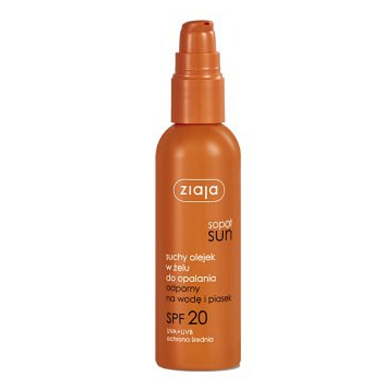 Ziaja Sopot Sun SPF 20 UVA+UVB suchý olej na opaľovanie v géle rozprašovač 90 ml