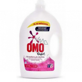 Omo Comfort Strawberry & Lily Kiss univerzálny gél na pranie bielizne 40 dávok 2 l