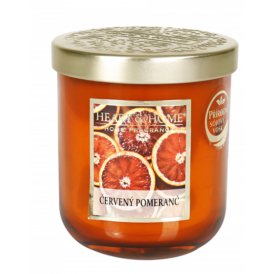 Sviečka Heart & Home Sójová sviečka s vôňou červeného pomaranča stredne horiaca až 30 hodín 115 g