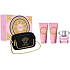 Versace Bright Crystal toaletná voda 90 ml + telové mlieko 100 ml + sprchový gél 100 ml + kabelka, darčeková sada pre ženy