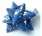 Nekupto Hviezdica stredná luxusná modrá 6,5 cm