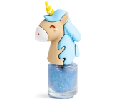 Martinelia Unicorn lak na nechty modrý s trblietkami pre deti 34 g