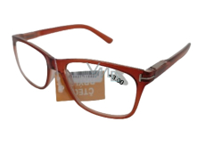 Berkeley dioptrické okuliare na čítanie +3 plastové červené 1 kus MC2194