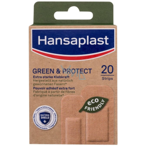 Hansaplast Green & Protect udržateľná textilná náplasť 20 kusov