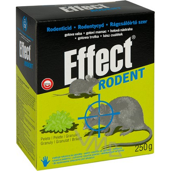 Effect Rodenta granule rodenticíd na myši a potkany 250 g