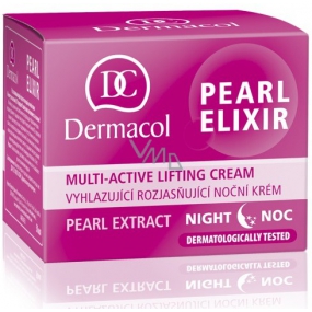 Dermacol Pearl Elixir vyhladzujúci rozjasňujúci nočný krém 50 ml