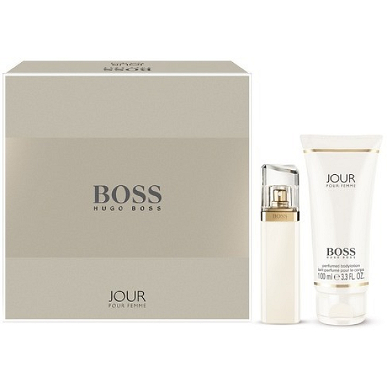 Hugo Boss Jour pour Femme toaletná voda 50 ml + telové mlieko 100 ml, darčeková sada