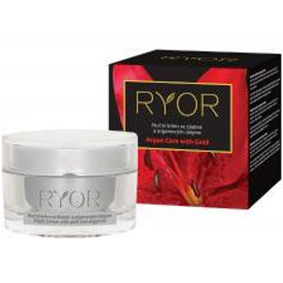 Ryor Argan Care with Gold so zlatom a arganovým olejom Nočný krém 50 ml