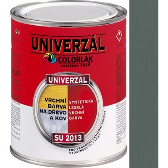 Colorlak Univerzal SU2013 syntetická lesklá vrchná farba Šedá strednej 0,6 l