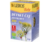 Leros Baby Bio Fenyklový bylinný čaj pre deti 20 x 1,5 g