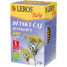 Leros Baby Bio Fenyklový bylinný čaj pre deti 20 x 1,5 g