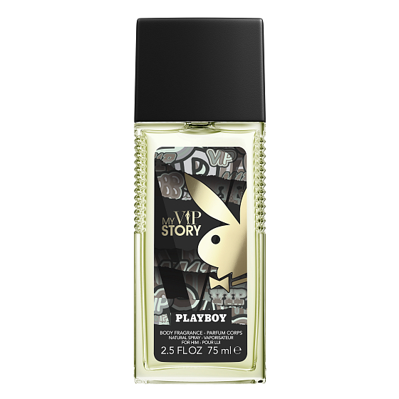 Playboy My Vip Story parfumovaný deodorant sklo pre mužov 75 ml
