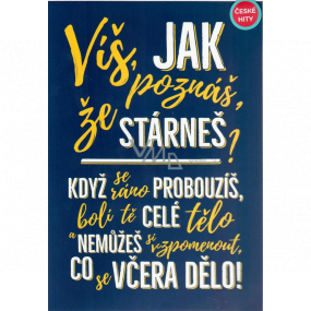 Albi Hracie prianie do obálky K narodeninám Prianie s textom My ešte nie sme starí Rybičky 48 14,8 x 21 cm