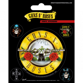 Epee Merch Guns N'Roses Vinylové samolepky 5 kusov