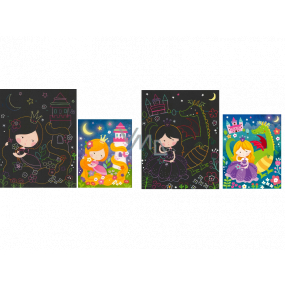 Obrázky Princess scratchboard 16,5 x 21 cm 2 listy