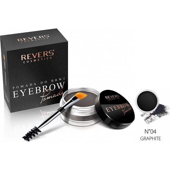Revers Eye Brow Pomade pomáda na obočie s arganovým olejom 04 Graphite 3 g
