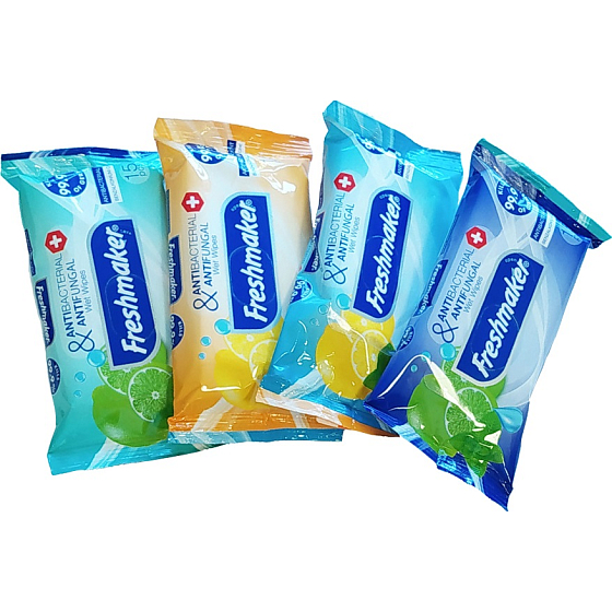 Freshmaker Antibakteriálne vlhčené obrúsky 15 kusov