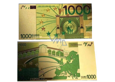Talisman Zlatá plastová bankovka 1 000 EUR