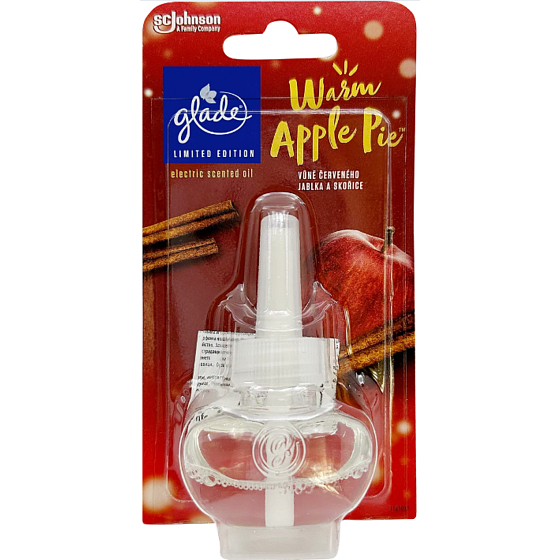 Glade Warm Apple Pie s vôňou červeného jablka a škorice tekutá náplň do elektrického osviežovača vzduchu 20 ml