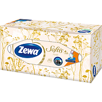 Zewa Softis Style Box 4vrstvové papierové vreckovky, 80 ks
