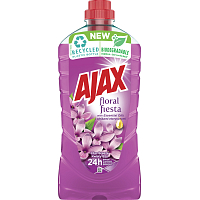 Ajax na podlahy a povrchy Floral Fiesta Lilac Breeze univerzálny čistiaci prostriedok, šeřík, 1 l
