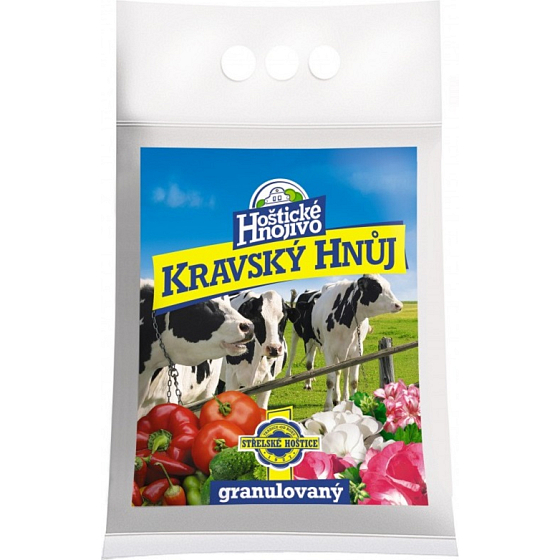 Hoštická Kravský hnoj granulovaný 3 kg