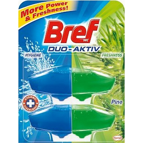 Bref Duo Aktiv Borovica WC gél náhradná náplň 2 x 50 ml