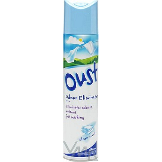 Oust Odour Eliminator Clean Scent vôňa čistoty osviežovač vzduchu 300 ml