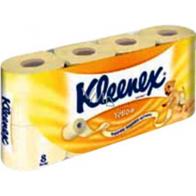 Kleenex Yellow toaletný papier 2 vrstvový 8 roliek žltý 180 útržkov