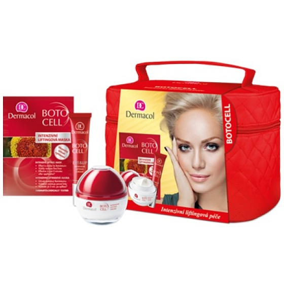 Dermacol Denný krém 50 ml + krém na oči a pery 15 ml + liftingová maska 2 x 8 g + prešívaná taška, kozmetická sada