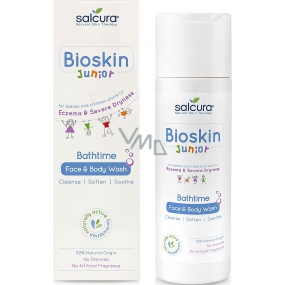 Salcura Bioskin Junior umývací gél na tvár a telo pre deti od 3 mesiacov 200 ml