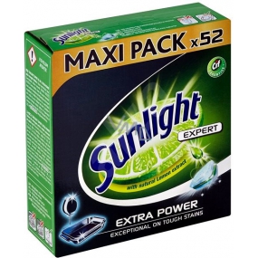 Sunlight Expert All in 1 Extra Power tablety do umývačky riadu 52 kusov